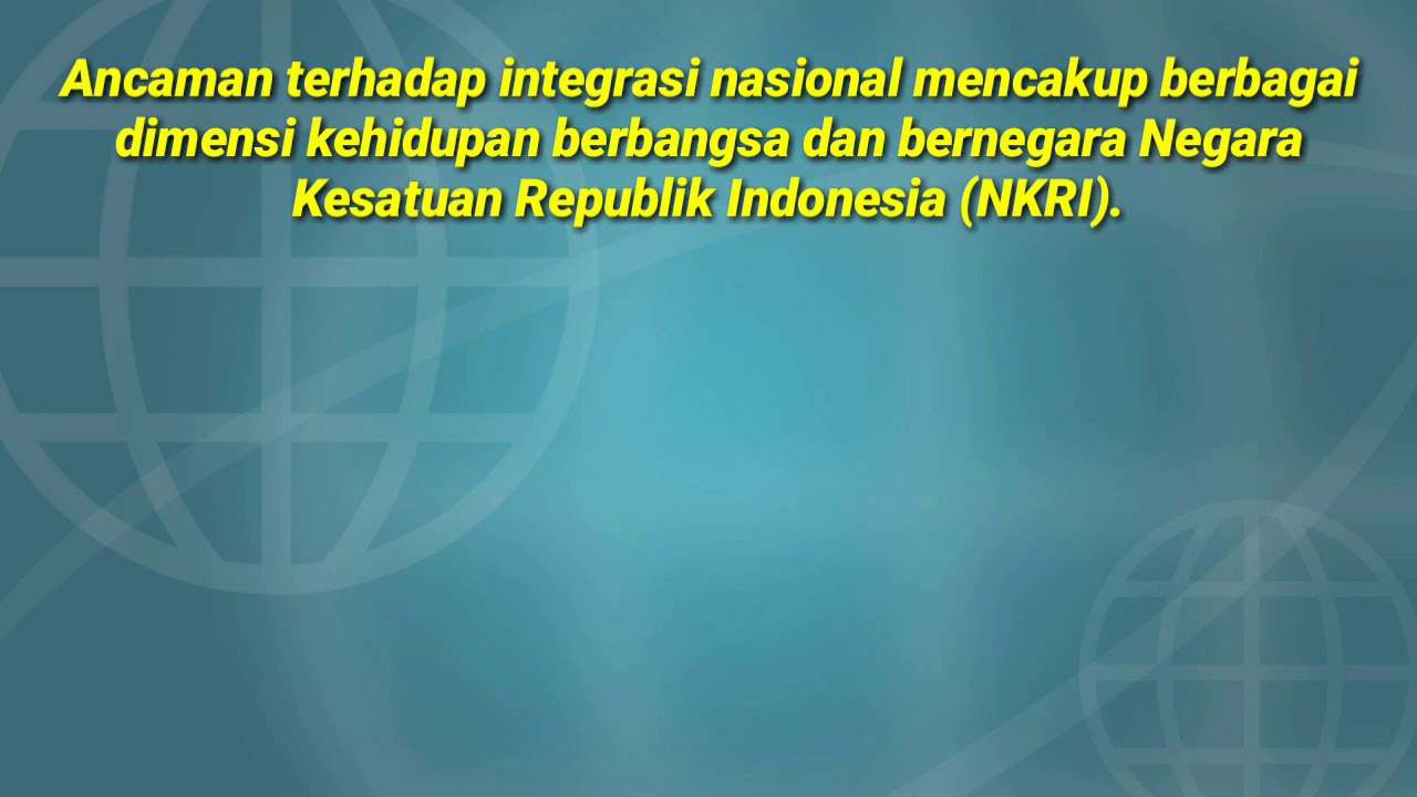 Ancaman Integrasi Nasional Bidang Ideologi - YouTube