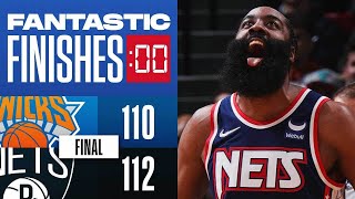 Final 0:58 of INTENSE ENDING to Nets vs Knicks! (Battle of Boroughs) 🔥