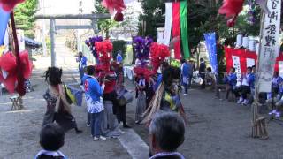 2015川島町白井沼　秋獅子舞　　女獅子隠し