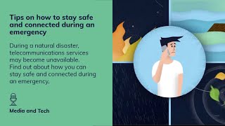 Tips on how to stay safe and connected during an emergency