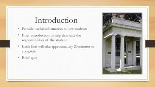 An Introduction to the SAS online Orientation Module