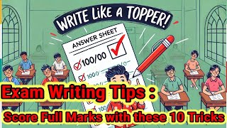 10 Tips to Write Exam Like Topper🤯| How to Write Answers to Score Full Marks #boardexam2025