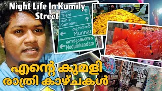 Night Life in Kumily Street🔥❤️🌍 /എൻ്റെ കുമളി രാത്രി കാഴ്ചകൾ @iamkaasvlogs #travel #idukki