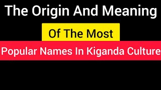 Ensibuko y'amannya agasinga okutuumibwa Abaana mu Buganda.