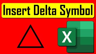 How To Insert Delta Symbol In Excel