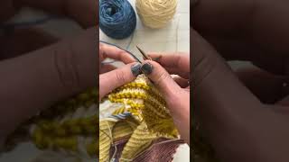 მეტი პროგრესი ჩემი კეფის შალის ნიმუშზე # knit #knittingtutorial #yarn