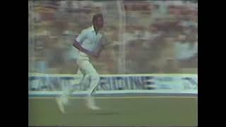 Sunil Gavaskar takes Winston Davis apart then Larry Gomes gets his wicket