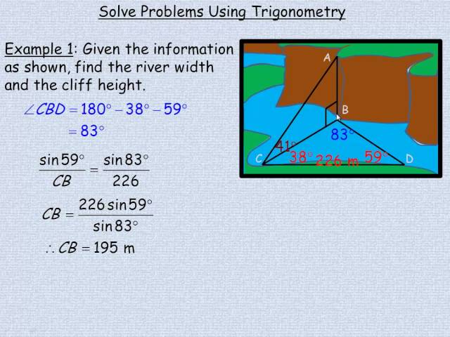 Trigonometry Problem Solving Grade 11 Trigonometry Solving 3d Trig