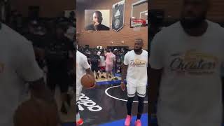 Draymond talked about the impact of LeBron playing in the Drew League 🙌