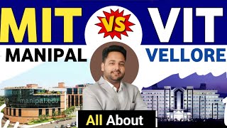 VIT vs MIT college review | VITEEE vs MET 2025 | vit vellore | mit manipal | btech without jee mains