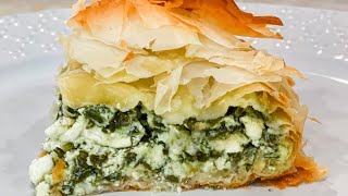 فطيرة السبانخ اليونانية من أشهى الاطباق الجانبية Spanakopita