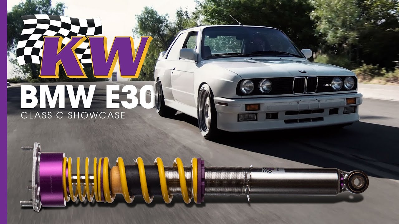 KW Classic Coilover Suspension For BMW E30 And BMW M3 E30 - YouTube