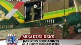 Michael Jackson's Body Arrives At L.A. Coroner's Office