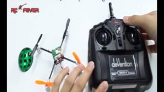 Walkera DEVO 4 with QR Ladybird V2 Flight Mode Switch Tutorial