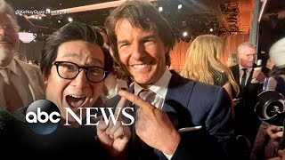 Nominees snap selfies with Ke Huy Quan during Oscar luncheon