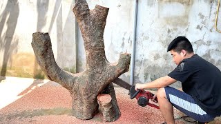 Great Ideas For Very Low Cost - Detailed Instructions On How To Make A Chair From A Tree Trunk