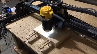 Timelapse of My X-Carve CNC Cutting a Design Into Wood