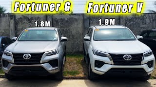 2023 Toyota Fortuner G vs 2023  Fortuner V  | Comparison Review | Sulit kaya si V?