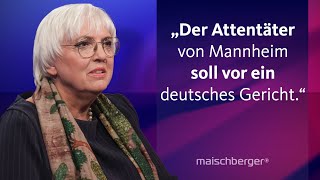 Claudia Roth über das Attentat in Mannheim, die Flutkatastrophe und Antisemitismus I maischberger