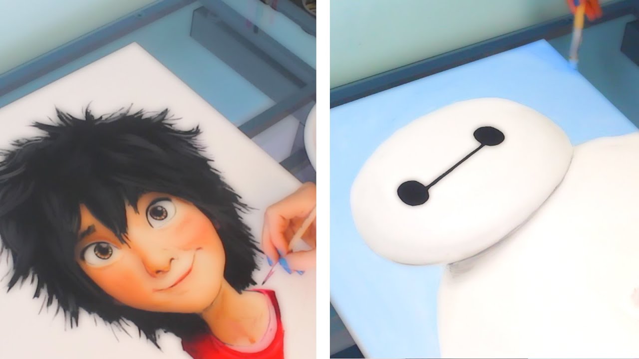 Hiro Baymax Drawing Big Hero 6 Youtube