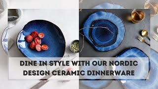 Irregular Nordic Design Ceramic Dinnerware – Pottery Plates \u0026 Bowls for a Stylish Dining Experience