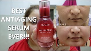 MAMONDE RED ENERGY RECOVERY SERUM 마몽드레드에너지리커버리세럼 리뷰  | Korean Skincare