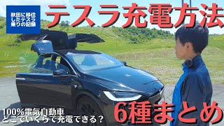 【保存版】テスラを充電する６種の方法まとめ【電気自動車の地方運用レポート】