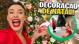 DECORANDO MINHA CASA PARA O NATAL e REAÇÃO DAS CRIANÇAS! 🎄❤️  | Amanda Lunelli