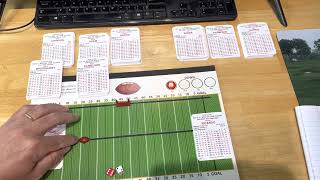 APBA Football MG - 78 Packers at Lions - 1Q - slow and savored game intentionally