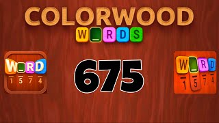 COLORWOOD WORDS Cryptogram level 675