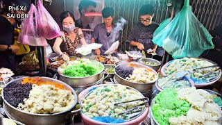 Quá lạ Quầy Xôi, Bánh, Chè mở lúc NỬA ĐÊM VỀ SÁNG của ông, con gái, cháu ngoại luôn ĐÔNG NGHẸT KHÁCH