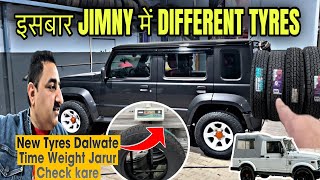 Gypsy or JIMNY Dono mein Iss baar different tyres \u0026 Alloys | Tyres Upgrade | #maruti #gypsy #tyre