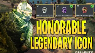 My Thoughts on How To Get Honorable Legendary Icon In Call of Duty Mobile