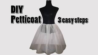 DIY Petticoat Easy 3 Steps