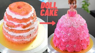 Doll Cake | How To Make Doll Cake at Home l Doll Cake Tutorial | Barbie Doll Cake