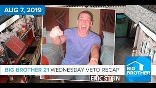 Big Brother 21 Wednesday Night Aug 7 Veto Recap | Eric Stein #BB21