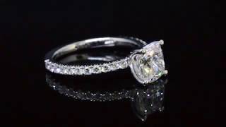 Cushion Cut Diamond Engagement Ring - 1261