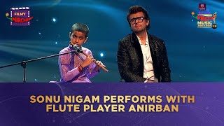 Abhi Mujh Mein Kahi | Sonu Nigam Performs With Flute Player Anirban | Smule Mirchi Music Awards