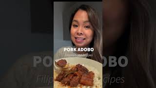 Try this EASY PORK ADOBO recipe! Make your Filipino family proud. #shorts #adobo