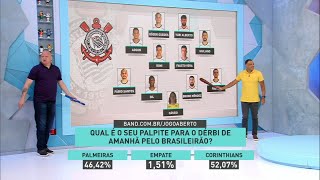 Debate Jogo Aberto: Denilson e Ronaldo projetam Palmeiras e Corinthians para o Dérbi