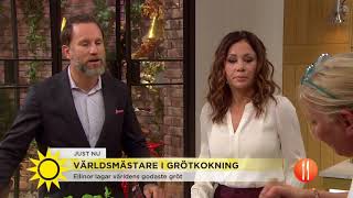 Ellinor vann VM i grötkokning – så lagar du gröt i världsklass - Nyhetsmorgon (TV4)