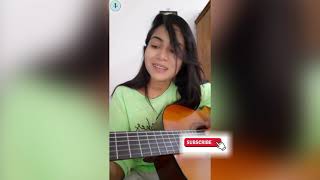 දෑසම රිද්දන short cover | cover by Imalsha Sewwandi | dasama riddana acoustic guitar cover