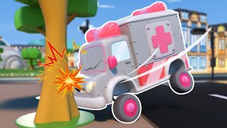 Oh no! Robot Ambulance has an ACCIDENT! | Road Safety Tips for Kids | SuperTruck - Rescue | Cartoons