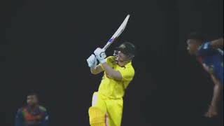 David Warner hit a Six to Dushmantha Chameera in 2nd T20l 8 June 2022 at Colombo