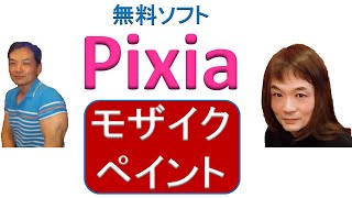 Pixiaで写真にモザイクをかけてからペイント