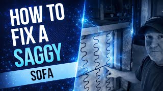 How to REPAIR A SAGGING SOFA , LOVESEAT HACK FOR LESS THAN $20