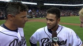 SF@SD: Amarista on his approach during walk-off hit