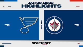 NHL Highlights | Blues vs. Jets - January 30, 2023