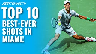 Top 10 Best Ever Shots & Rallies From The Miami Open!