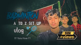 BADMINTON SET UP 🏸 ।। Winter day ।। Badminton khela ।।🔥 RT Ruhul Amin YT 🔥,2023